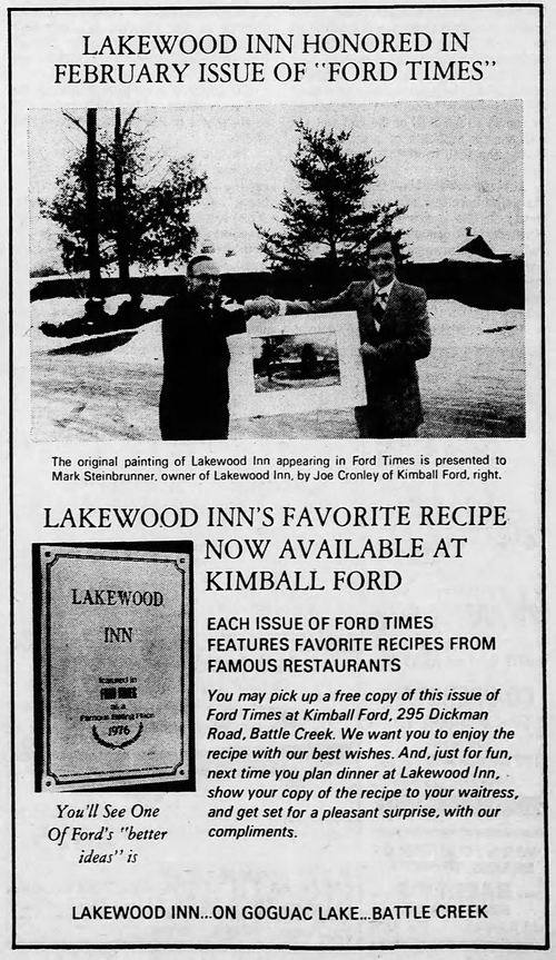 Lakewood Inn - 1976 Steinbrunner Is Owner (newer photo)